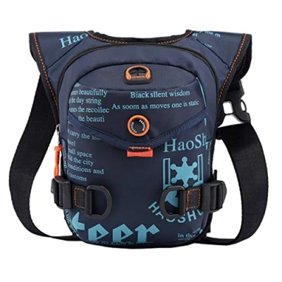 Image of Xieben Tactical Waist Pack Outdoor Drop Leg Bag for Men Women Travel Sports Camping Fishing Motorcycle Cycling Military Thigh Hip Bum Belt Pouch Purse Navy
