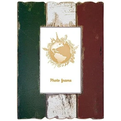 Image of Zep Flag of Italy Wooden 6x4 Photo Frame, Multi Colour