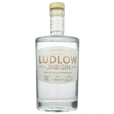 Image of Wardingtons Original Ludlow Elderflower, Chamomile &amp; Lemon Verbena Gin 70cl 42% ABV