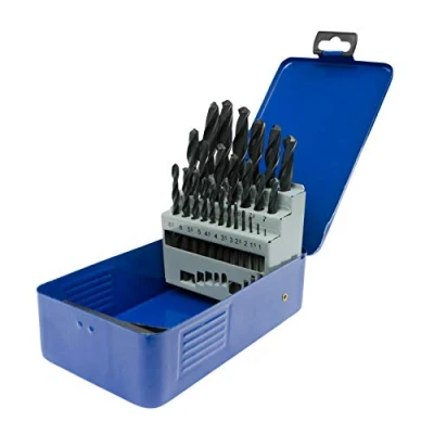 Image of UK Drills HSS Drill Bit Set 25 from 1.0mm to 13mm For Steel Wood Plastic Drilling