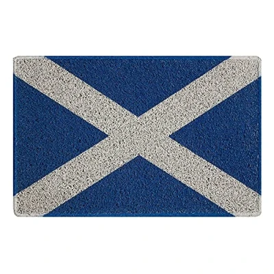 Image of Nicoman Scottish Cross Flag Doormat Door Mat (60x40cm, Scotland)