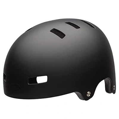 Image of BELL Unisex Local Bmx/Skate BMX Skate Bicycle Helmet, Matte Black, S 51 55 cm UK