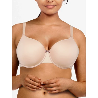 Image of Chantelle Women&#039;s Basic Invisible Smooth Custom Fit Bra, Opaque, Rose, 36C