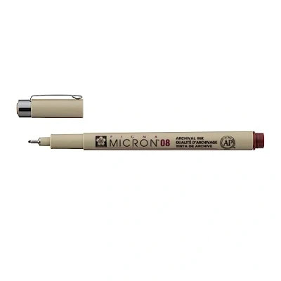 Image of SAKURA Pigma Micron 0.50 mm, 08 Ink Pen, Burgundy