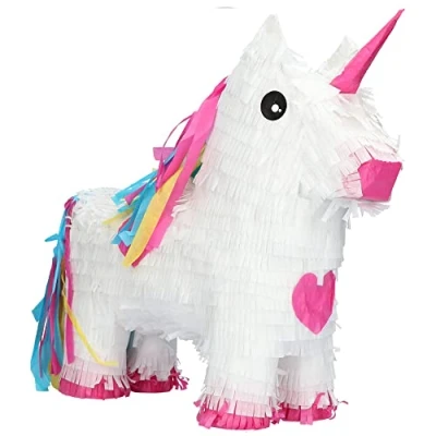 Image of Folat 65834 Pinata Unicorn Rainbow Bday, White