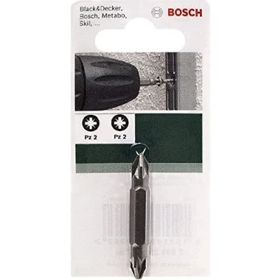Image of Bosch 2609255957 Double Ended 45mm Screwdriver Bit (Pz 2 Pz 2)