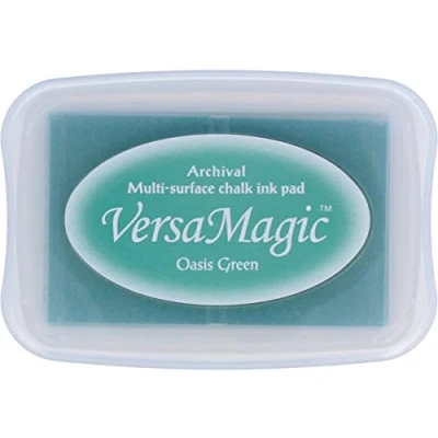 Image of Tsukineko Versamagic Chalk Finish Ink Pad Oasis Green