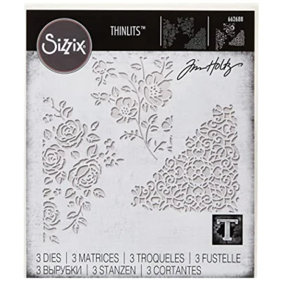 Image of Sizzix Thinlits Die Set 6PK Botanical Frame by Jen Long, 665179, Multicolor, One Size