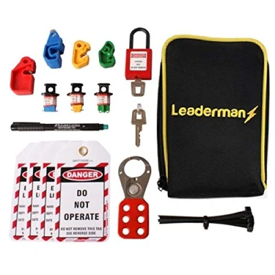 Image of Leaderman Lock Out/Off Essential Kit For Consumer Unit MCB/RCD Isolator Switch LOE K1