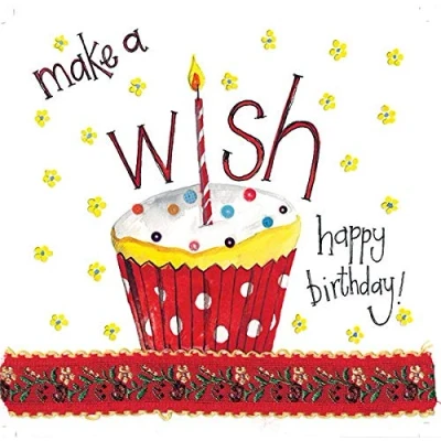 Image of ALEX CLARK Happy Birthday Make A Wish Card