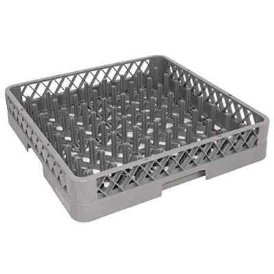 Image of Vogue Plate Dishwasher Rack, Grey, Dimensions: 100(H)x500(W)x500(D) mm, Any Commercial Washer Compatible Check Dimensions For Cups, Dishes &amp; Containers Quick Drying, Home Use, K909