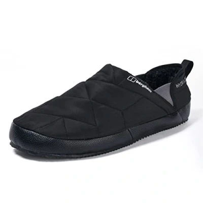 Image of Berghaus Unisex Fleece Lined Bothy Slipper, Black, 3 4 UK