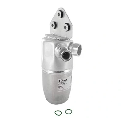 Image of 8D0820193 Receiver Drier VEMO Original Quality V10 06 0020 Aluminium AUDI: A4 B6 Saloon, B5 Avant
