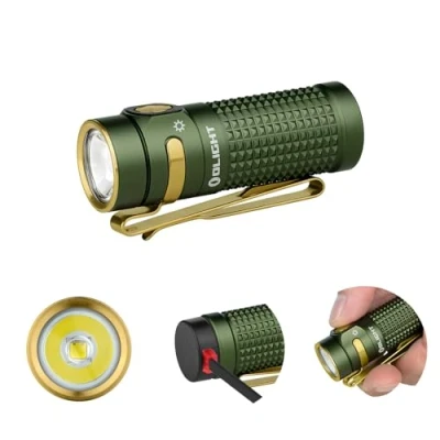 Image of Olight Baton 4 Rechargeable LED Flashlight High Power 1300 Lumens170m Mini Waterproof for Camping Emergency Travel