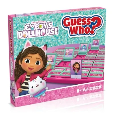 Image of Winning Moves Gabby’s Dollhouse Guess Who Meet all your favorite characters from Gabby&#039;s Dollhouse, Kitty Fairy to Cakey the Cat, as you play Ages 6 and up