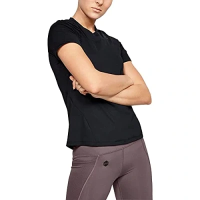 Image of Under Armour Women‘s Gym T Shirt UA Rush, Breathable Ladies with Rush Technology, Short Sleeve Running Apparel Tight Fit