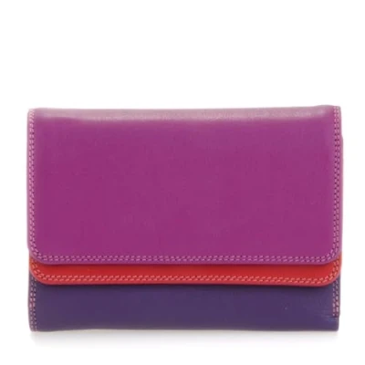 Image of mywalit Leather Women&#039;s Wallet Double Flap Purse/Wallet 250 75 Sangria