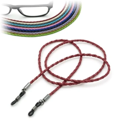 Image of CKB LTD Red PU Leather Spectacle Glasses Strap Sunglasses Cord Holder Neck Lanyard String 70cm, 1 Piece
