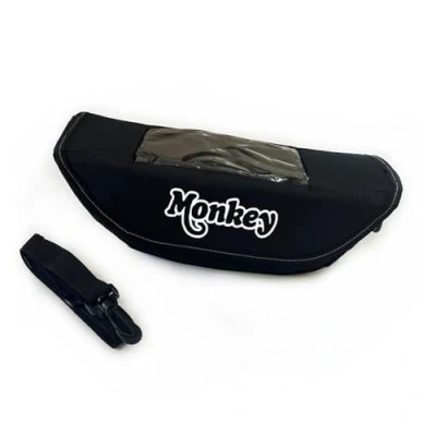 Image of QIBOZNG Handlebar Bag For HO&amp;NDA Monkey 125 125z Motorcycle Accessory Waterproof And Dustproof Storage Navigation Bag(Black8)