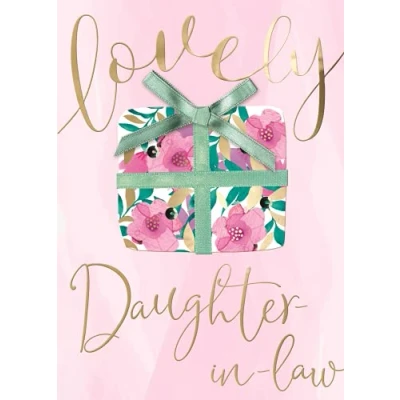 Image of Lovely Daughter in Law Embellished Birthday Greeting Card Just To Say Cards JT216
