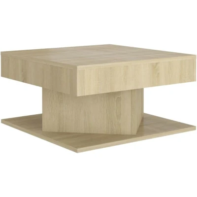 Image of vidaXL Coffee Table Sonoma Oak 57x57x30 cm Engineered Wood