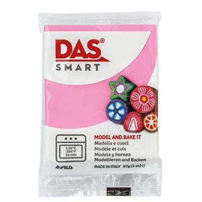 Image of DAS Smart Oven Bake Modelling 56g Clay, Rose, Ideal for Professionals and Hobbyists