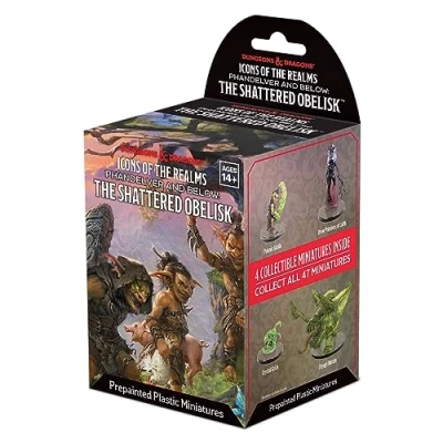Image of WizKids D&amp;D Icons of The Realms: Phandelver and Below: Shattered Obelisk Single Booster Dungeons Dragons Miniatures, Black