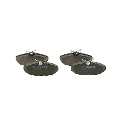 Image of 1W4Z2200AA, 4W4Z2200AA, XW4ZA2200AA Brake pad set BOSCH 0 986 424 702 Low Metallic with anti squeak plate spring JAGUAR: S Type