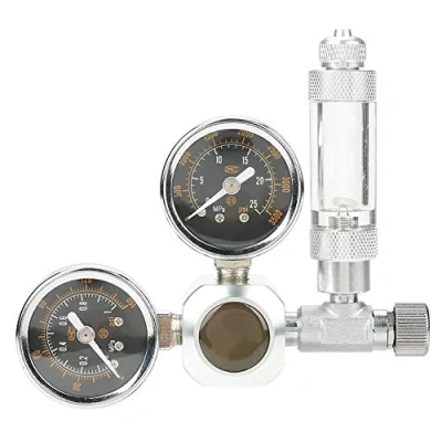 Image of Aquarium CO2 Regulator Dual Fish Tank Pressure Gauge Adjustable Aquatic Plant System with Bubble Counter and Check Valve(W21.8)