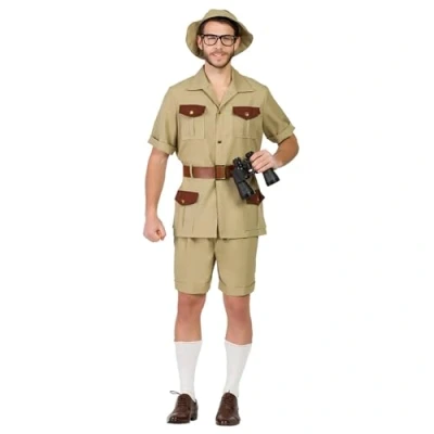 Image of Boland 84026 Adult Safari Ranger Costume, Solid, Multicoloured, XL