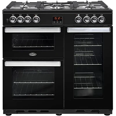 Image of Belling Cookcentre 90DFT 90cm Dual Fuel Range Cooker Black