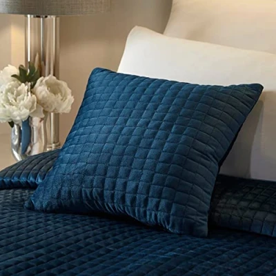 Image of Soiree Stella Velvet Filled Cushion 43 x 43cm in Teal