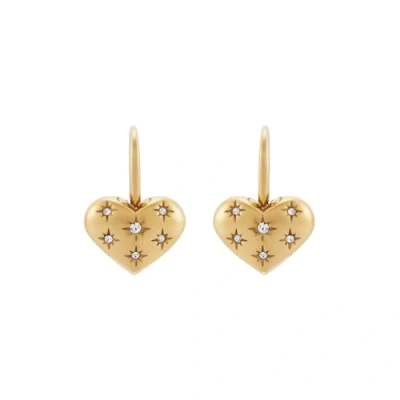 Image of Fossil Women&#039;s Sadie Gold Tone Stainless Steel Earring, JF04833710