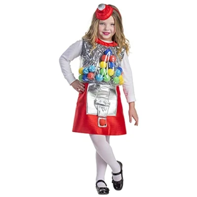 Image of Dress Up America Gumball Machine Costume for Girls Beautiful Set Role Play