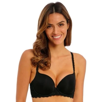 Image of Wacoal Womens Raffine Underwired Contour Bra Black material_polyamide Size 34B