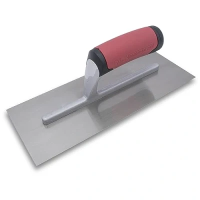 Image of MARSHALLTOWN QLT Notched Trowels Spot Welded (11 X 4 1/2), Soft Grip Handle Material, U Shaped Notch Shape, 1.5mm Size, 0.75mm Y Z Curved Style, NT684