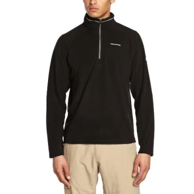 Image of Craghoppers Men&#039;s Corey III Half Zip Microfleece Black, X Large