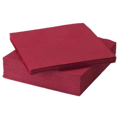 Image of IKEA FANTASTISK Paper napkin, red / 50 pack 40x40 cm