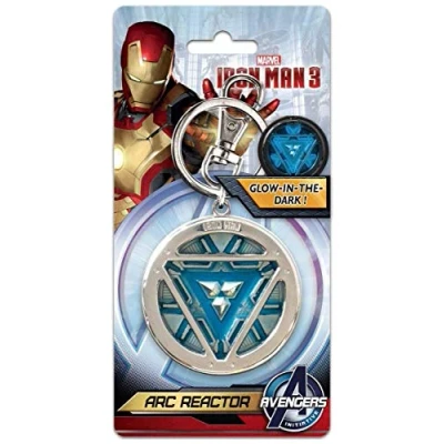 Image of MONOGRAM &quot;Marvel Iron Man Arc Reactor Pewter Key Ring