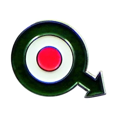 Image of Metal Enamel Pin Badge Brooch MOD Arrow Target Italian (Roundel) (25mm)