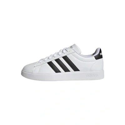 Image of adidas Originals Grand Court Trainers, Men&#039;s, Size: 3.5, Weiß Synthetics