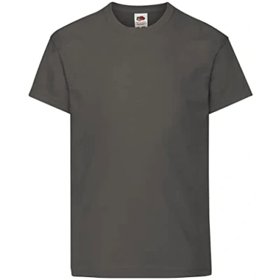 Image of Fruit of the Loom Kids Original T Shirt 21 Colours / Age Light Graphite 56