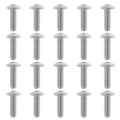 Image of EMSea 20Pcs M5x16mm Motorcycle Fairing Fixing Screws Replacement Compatible with Honda Yamaha