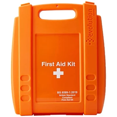 Image of Evolution First Aid Kit BS 8599 Compliant in Orange Case, Medium