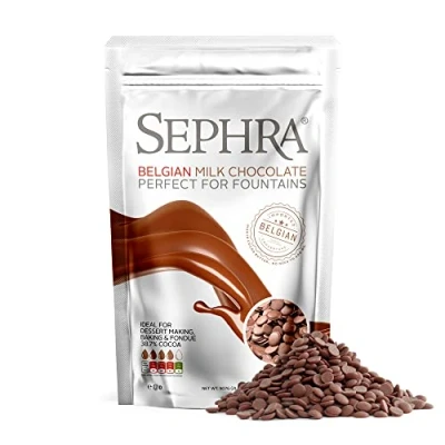 Image of Sephra Belgian Couverture Fountain Ready Chocolate Callets Milk (907g)