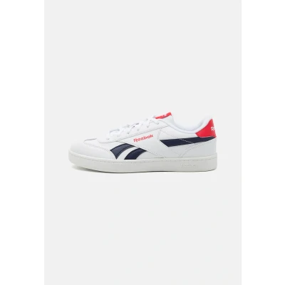 Image of Reebok Smash EDGE Unisex Multicourt tennis shoes for kids, Size: 6, Footwear white/vector navy/vector red High quality imitation leather
