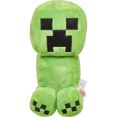 Image of Mattel Minecraft Basic Plush Character Soft Dolls, Video Game Inspired Collectible Toy Gifts for Kids &amp; Fans Ages 3 Years Old Up, HBN40, Creeper