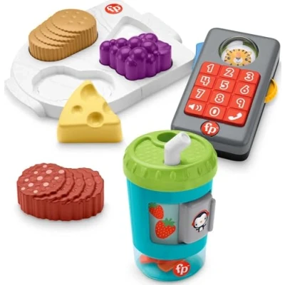 Image of Fisher Price Hello Role play Kit, curated gift set of pretend toys for infants and toddlers ages 12 months up
