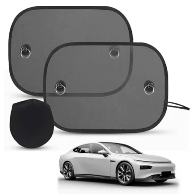 Image of 2 Pack Car Side Window Sunshades,Universal Harmful UV Rays Sun Glare Heat Blocking, Shades,Cars Sunshades,Side Windscreen Baby Shades for Blocking