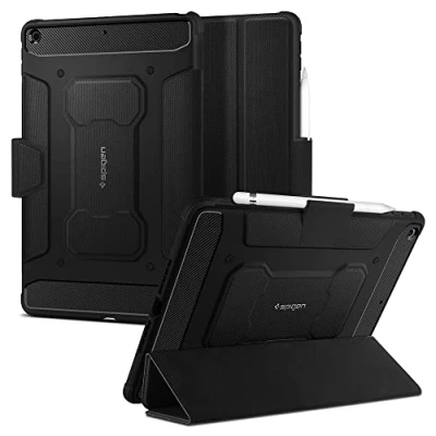 Image of Spigen Rugged Armor Pro Case Compatible with iPad 10.2, 9th Generation (2021) / 8th (2020) 7th (2019) Black